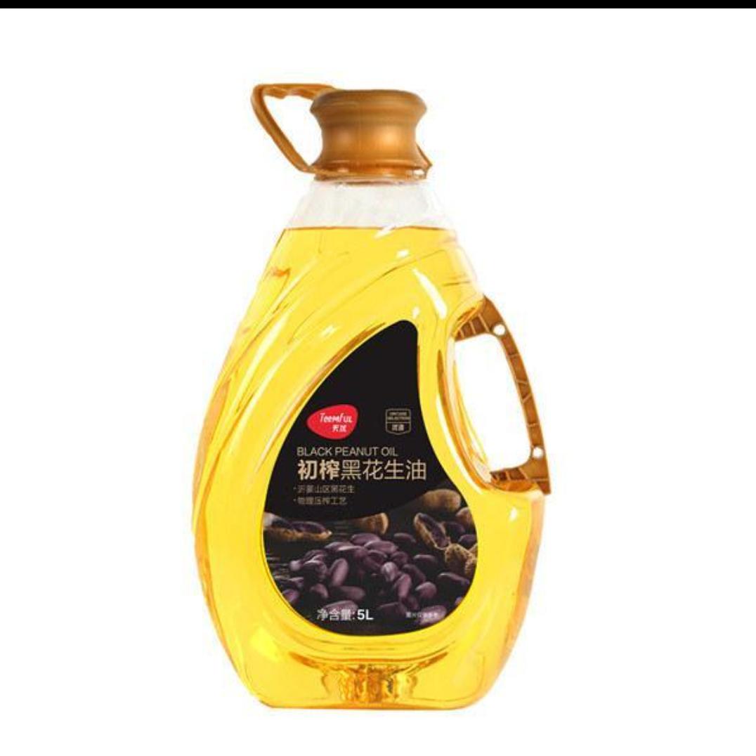 天优初榨黑花生油